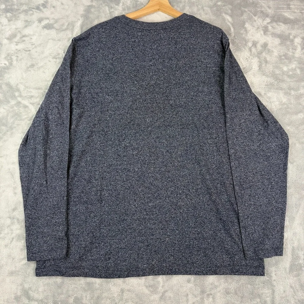 Nike Dri Fit Long Sleeve T-Shirt Mens Size 2XL Xavier Musketeers Heather Blue